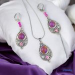 ANAN, fülbevaló, nyaklánc, lila, Marrakesh Meséje