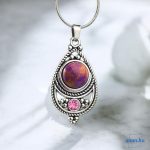 ANAN, fülbevaló, nyaklánc, lila, Marrakesh Meséje