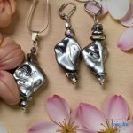 ANAN, antiallergén, egyedi ékszer, fülbevaló, nyaklánc, édesvízi gyöngy, Ezüst Ragyogás