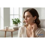 ANAN, antiallergén ékszer szett, gyöngy, fehér, Pearl