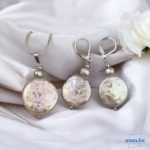 ANAN, antiallergén ékszer, édesvízi barokk gyöngy, Lila Pearl