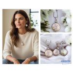 ANAN, antiallergén ékszer, édesvízi barokk gyöngy, Lila Pearl