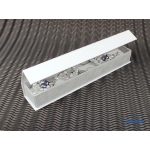 Hosszúkás, mágneses díszdoboz, szürke belső