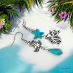 ANAN, egyedi tervezésű, fülbevaló, tengeri csillag kollekció, Óceán Ajándéka