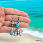 ANAN, egyedi tervezésű, fülbevaló, tengeri csillag kollekció, Óceán Ajándéka