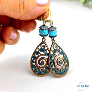 ANAN, fülbevaló, nyaklánc, Kelta Spirál