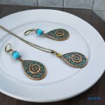ANAN, fülbevaló, nyaklánc, Kelta Spirál