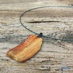 Fa nyaklánc, környezetbarát, újrahasznosított fa, uszadékfa, medál, nyaklánc, rozsdamentes, környezettudatos ékszer