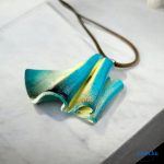 ANAN, művészi medál, polimer agyag ékszer, Hajnali Fény