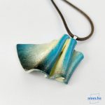 ANAN, művészi medál, polimer agyag ékszer, Hajnali Fény