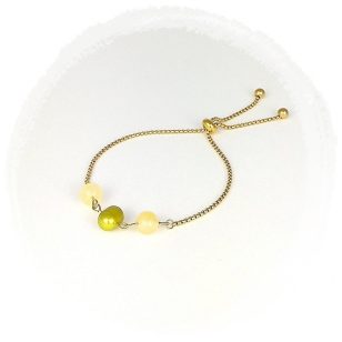   Nemesacél karkötő, minimalista, édesvízi gyöngy, citrin, antiallergén, ékszer, szabályozható méret