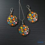 ANAN, fülbevaló, nyaklánc, civilizációk ragyogása kollekció, színes, Maja Mozaik