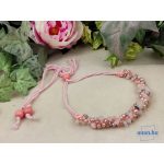 ANAN, női ékszer, rózsakvarc, hematit, ásvány, rózsaszín