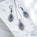 ANAN, fülbevaló, nyaklánc, kék, Marrakesh Meséje