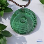 ANAN, művészi medál, fülbevaló, polimer agyag ékszer, Az Erdő Szíve