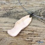 Fa nyaklánc, környezetbarát, újrahasznosított fa, uszadékfa, medál, nyaklánc, rozsdamentes, környezettudatos ékszer