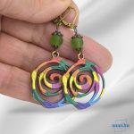 ANAN, fülbevaló, színes, Színörvény