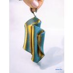 ANAN, művészi medál, polimer agyag ékszer, Arany Ébredés