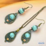 ANAN, fülbevaló, nyaklánc, türkiz, Marrakesh Meséje 