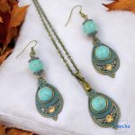 ANAN, fülbevaló, nyaklánc, türkiz, Marrakesh Meséje 