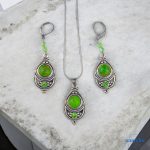 ANAN, fülbevaló, nyaklánc, zöld, Marrakesh Meséje