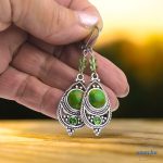 ANAN, fülbevaló, nyaklánc, zöld, Marrakesh Meséje