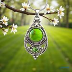 ANAN, fülbevaló, nyaklánc, zöld, Marrakesh Meséje