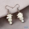   ANAN, egyedi, kagyló gyöngy, nemesacél fülbevaló, Kagylócsepp