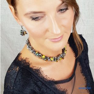   Édesvízi gyöngy nyaklánc, fülbevaló, kristály, hematit, antiallergén ékszer, egyedi, kézműves