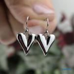 ANAN, minimalista, antiallergén, nemesacél fülbevaló, nyaklánc, Szívem