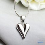 ANAN, minimalista, antiallergén, nemesacél fülbevaló, nyaklánc, Szívem