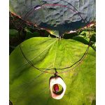 Fa nyaklánc, környezetbarát, újrahasznosított fa, uszadékfa, medál, nyaklánc, rozsdamentes, környezettudatos ékszer