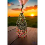 ANAN, egyedi, gyöngyékszer, hangsúlyos fülbevaló, medál, bronz, Perzsa Hajnal