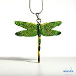 ANAN, kézzel festett, szitakötő fülbevaló, egyedi ékszer, Szitakötők