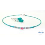 ANAN, türkiz, turmalin, nyaklánc, fülbevaló, tengeri csillag kollekció, Apró Csoda