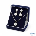 ANAN, antiallergén, nemesacél, ékszer, édesvízi gyöngy, fehér, Minimalista