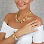 Antiallergén ékszer, ásvány, ékszer,  egyedi, kézműves, fémmentes, ásvány nyaklánc, ásvány karkötő