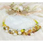 Antiallergén ékszer, ásvány, ékszer,  egyedi, kézműves, fémmentes, ásvány nyaklánc, ásvány karkötő