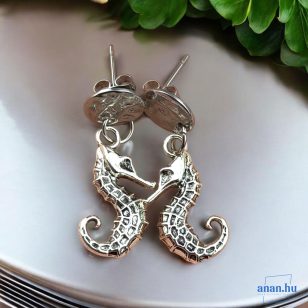   ANAN, egyedi tervezésű, fülbevaló, tengeri csillag kollekció, Csikóhal