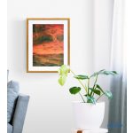 Kép, Fülöp Antal festmény, olaj, Fabriano Tela olajkarton, 21x29cm, cím: Sebesség, tájkép