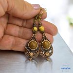 ANAN, fülbevaló, nyaklánc, barna, Marrakesh Meséje 