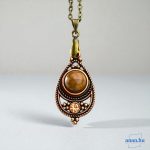 ANAN, fülbevaló, nyaklánc, barna, Marrakesh Meséje 