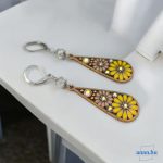 ANAN, fülbevaló, nyaklánc, sárga-rózsaszín, Csodás India