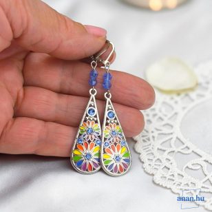ANAN, fülbevaló, nyaklánc, színes, Csodás India
