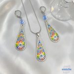 ANAN, fülbevaló, nyaklánc, színes, Csodás India