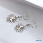 ANAN, alkalmi fülbevaló, üvegkristály, Csillogó Fehér