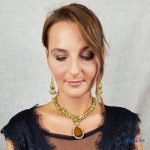 Édesvízi gyöngy nyaklánc, hematit, achát, antiallergén ékszer, egyedi, kézműves