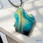 ANAN, művészi medál, polimer agyag ékszer, Óceán Lelke