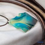 ANAN, művészi medál, polimer agyag ékszer, Óceán Lelke