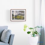 Kép, Fülöp Antal festmény, olaj, Fabriano Tela olajkarton, 21x29cm, cím: Mediterrán tájkép, tájkép